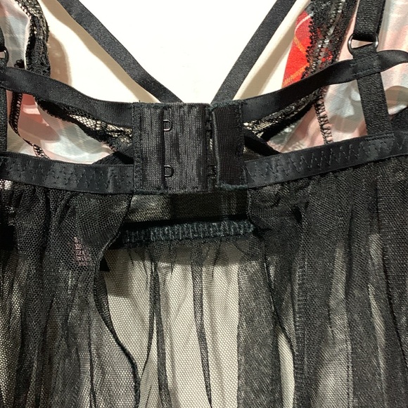 Victoria’s Secret Plaid Panel Sheer Bottom Teddy Tank Top - Picture 6 of 6